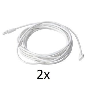 IKEA VAGDAL (Set of 2) Connection Cord White 137 3/4" 704.636.00 VÅGDAL